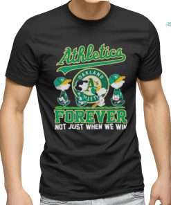 Oakland Athletics The peanuts abbey road forever not just when we win shirt