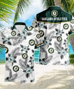 Oakland Athletics Tropical Floral Logo Hawaiian Shirt