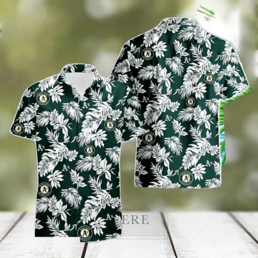 Oakland Athletics Tropical Leaf 3D Printed Hawaiian Shirt Beach Team Gift