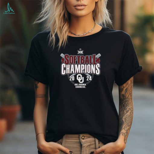 Official 2024 Big 12 Softball Conference Tournament Champions Oklahoma Sooners Shirt