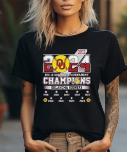 Official 2024 Big 12 Softball Tournament Oklahoma Sooners City Shirt