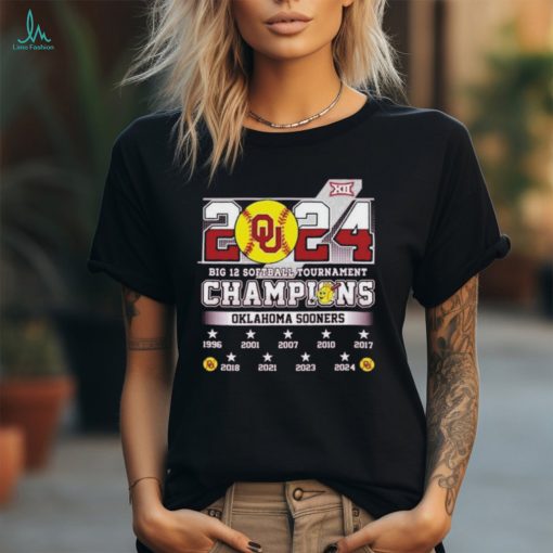 Official 2024 Big 12 Softball Tournament Oklahoma Sooners City Shirt