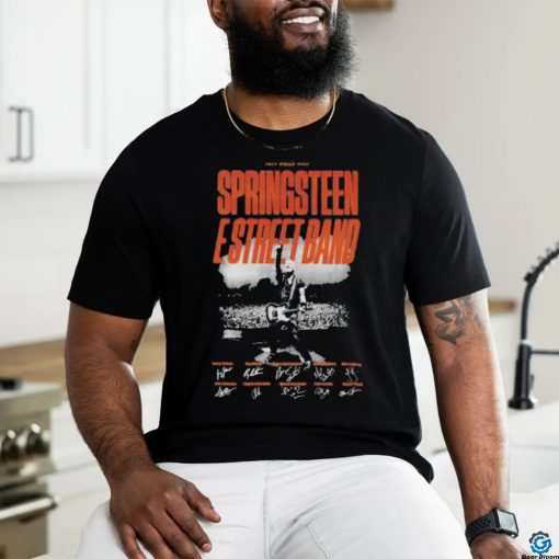 Official 2024 World Tour Springsteen E Street Band Signatures Shirt