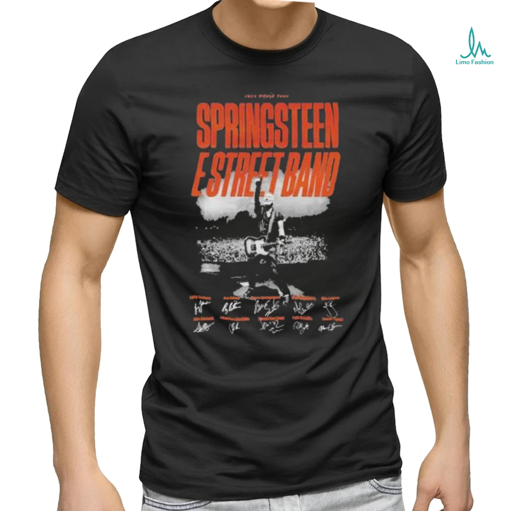 Official 2024 World Tour Springsteen E Street Band Signatures Shirt Official 2024 World Tour Springsteen E Street Band Signatures Shirt