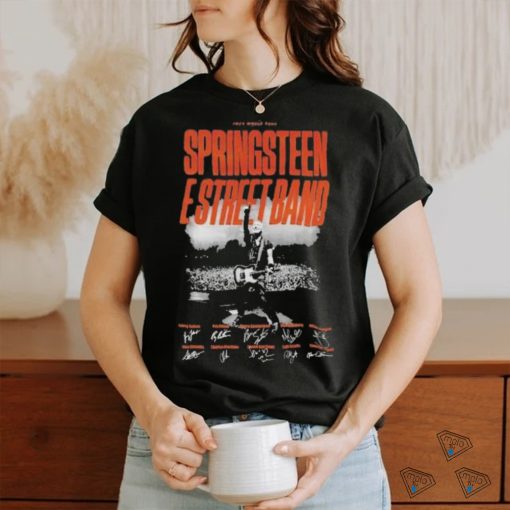 Official 2024 World Tour Springsteen E Street Band Signatures Shirt