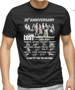 Official 20th Anniversary LOST 6 Seasons 121 Episodes 2004 2024 Thank You For Shirt