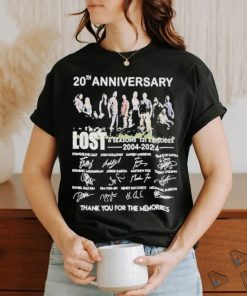 Official 20th Anniversary LOST 6 Seasons 121 Episodes 2004 2024 Thank You For Shirt