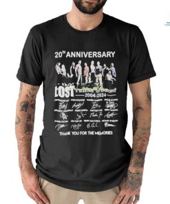 Official 20th Anniversary LOST 6 Seasons 121 Episodes 2004 2024 Thank You For Shirt