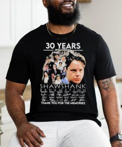 Official 30 Years 1994 2024 Shawshank Redemption Thank You For The Memories Signatures Shirt