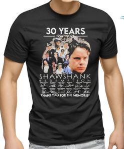 Official 30 Years 1994 2024 Shawshank Redemption Thank You For The Memories Signatures Shirt