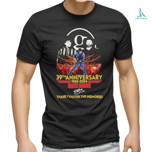 Official 39th Anniversary 1985 2024 Garth Brooks Thank You For The Memories Shirt