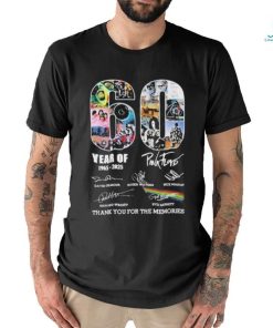 Official 60 Years Of 1965 2025 Pink Floyd Thank You For The Memories T Shirt