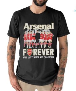 Official Arsenal Forever Not Just When We Champion Signatures Shirt