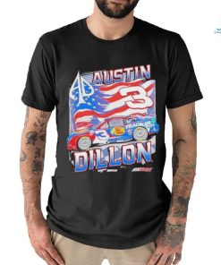 Official Austin Dillon 3 Rcr Hendrick Motorsports Team Usa Flag Shirt