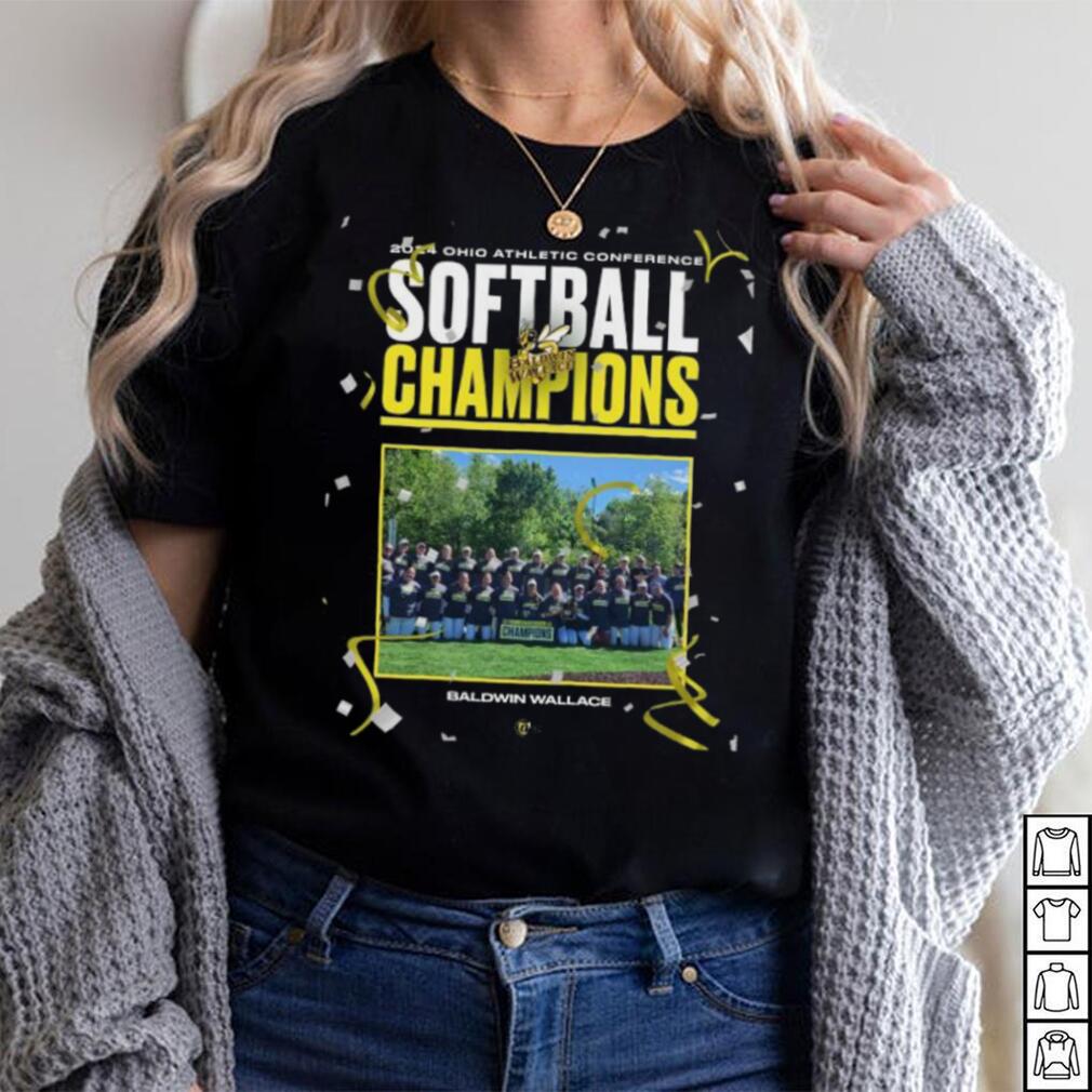 Official Baldwin Wallace 2024 Ohio Athletic Conference Softball Champions shirt Official Baldwin Wallace 2024 Ohio Athletic Conference Softball Champions shirt