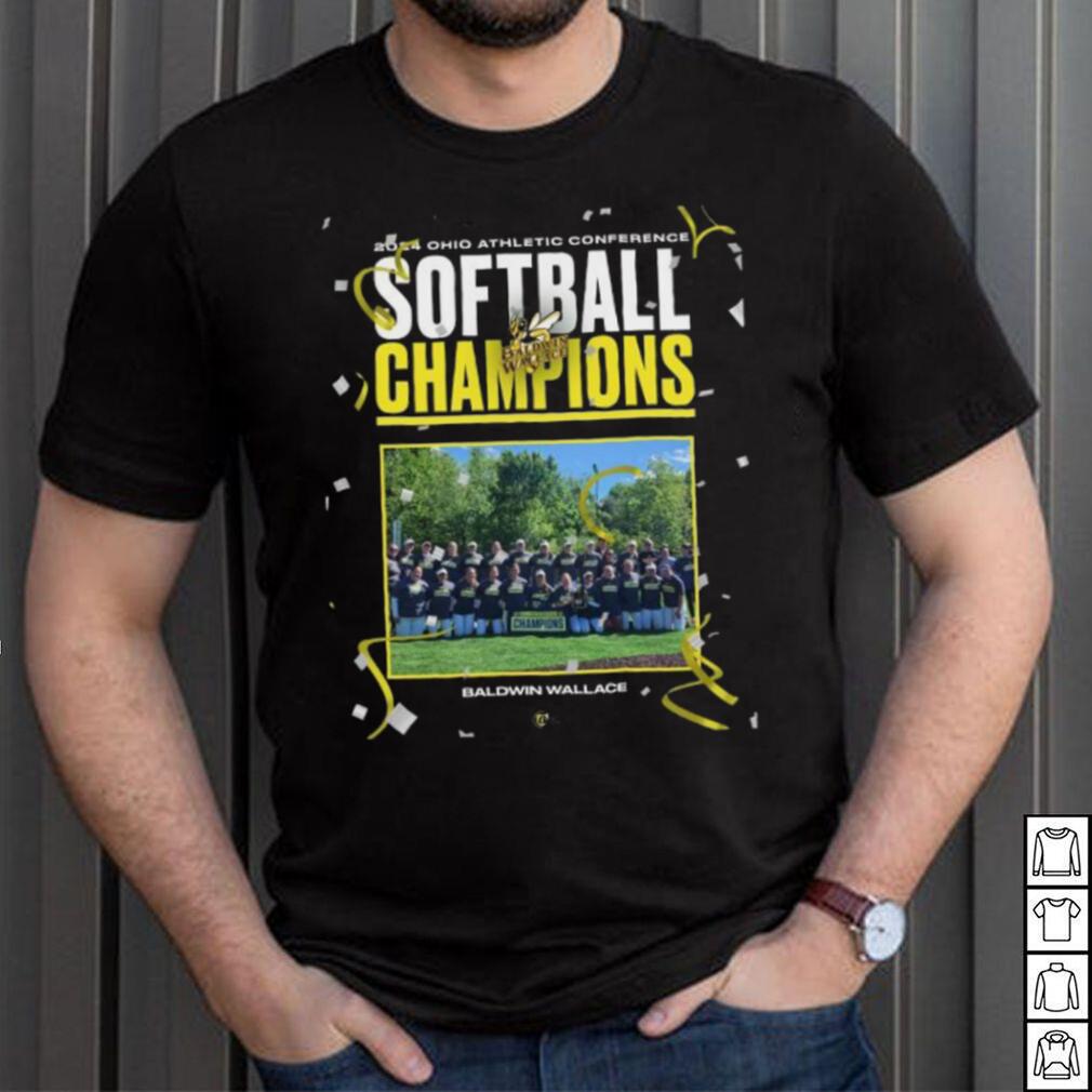 Official Baldwin Wallace 2024 Ohio Athletic Conference Softball Champions shirt Official Baldwin Wallace 2024 Ohio Athletic Conference Softball Champions shirt