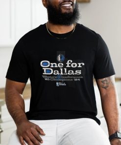 Official Dallas Mavericks 2023 2024 One for Dallas Western Conference Champions shirt