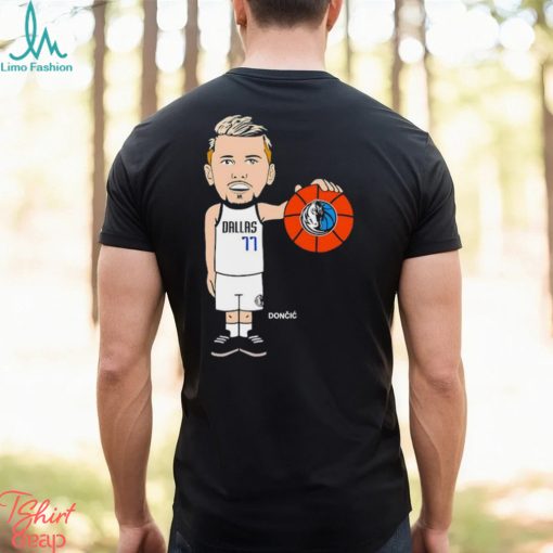 Official Dallas Mavericks Player 77 Luka Doncic caricature shirt