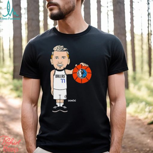 Official Dallas Mavericks Player 77 Luka Doncic caricature shirt