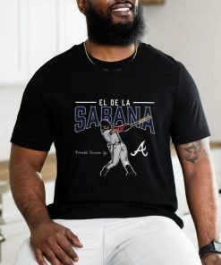 Official El De La Sabana Ronald Acuña Jr. Atlanta Braves Player Swing T Shirt