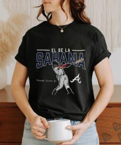 Official El De La Sabana Ronald Acuña Jr. Atlanta Braves Player Swing T Shirt