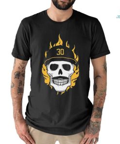 Official Flaming Pirate Skull Baseball MLB Shirt