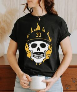 Official Flaming Pirate Skull Baseball MLB Shirt