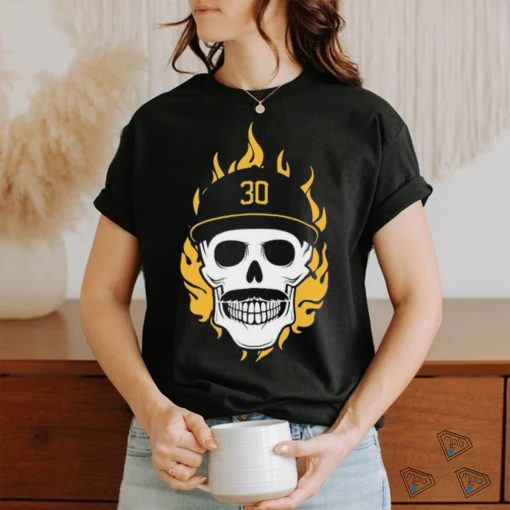 Official Flaming Pirate Skull Baseball MLB Shirt