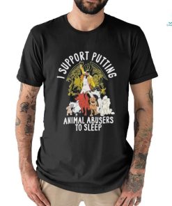 Official Freddie Mercury I Support Putting Animal Abusers To Sleep Shirt