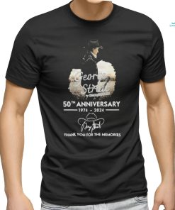 Official George Strait 50th Anniversary 1974 2024 Thank You For The Memories Signature Shirt