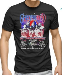 Official Grateful Dead 50th Anniversary 1965 2025 Thank You For The Memories Shirt