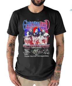 Official Grateful Dead 50th Anniversary 1965 2025 Thank You For The Memories Shirt