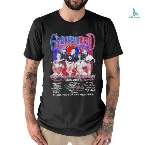 Official Grateful Dead 50th Anniversary 1965 2025 Thank You For The Memories Shirt