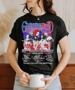 Official Grateful Dead 50th Anniversary 1965 2025 Thank You For The Memories Shirt