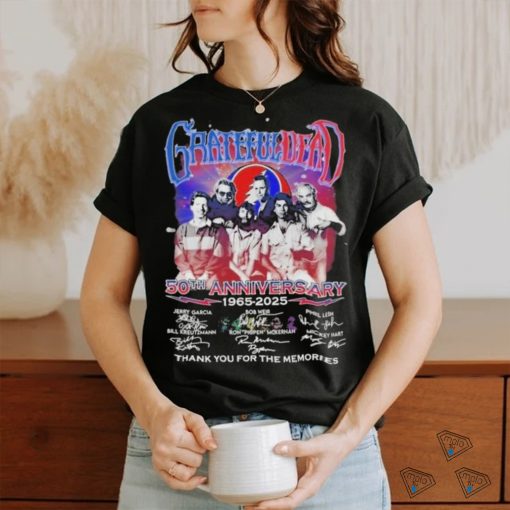 Official Grateful Dead 50th Anniversary 1965 2025 Thank You For The Memories Shirt