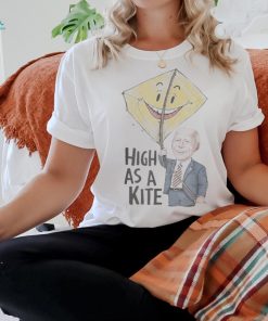 Official Joe Biden High As A Kite Says Donald Trump T Shirt