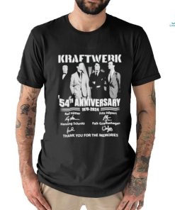 Official Kraftwerk 54th Anniversary 1970 2024 Thank You For The Memories Shirt