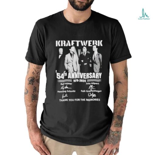 Official Kraftwerk 54th Anniversary 1970 2024 Thank You For The Memories Shirt