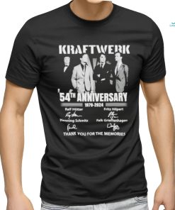 Official Kraftwerk 54th Anniversary 1970 2024 Thank You For The Memories Shirt