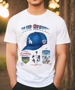 Official Los Angeles Dodgers On Earth Blue Heaven City Of Champions T shirt