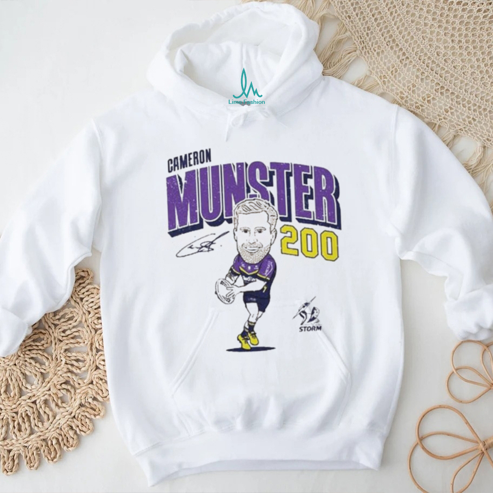 Official Melbourne Storm Cameron Munster 200 Shirt Official Melbourne Storm Cameron Munster 200 Shirt