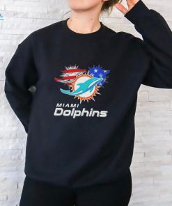 Official Miami Dolphins Logo 4th Of July Shirt