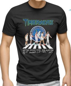 Official Minnesota Timberwolves Abbey Road Edwards Mcdaniels Gobert Reid And Anthony Towns Signatures Shirt