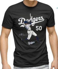 Official Mookie Betts Los Angeles Dodgers Player Swing T Shirt