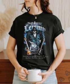 Official Motorhead Lemmy 1995 2015 The Man The Myth The Legend Shirt