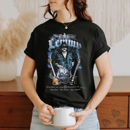 Official Motorhead Lemmy 1995 2015 The Man The Myth The Legend Shirt