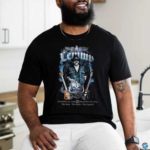 Official Motorhead Lemmy 1995 2015 The Man The Myth The Legend Shirt