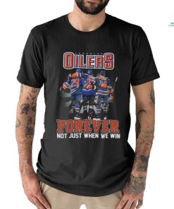 Official NHL Edmonton Oilers Forever Not Just When We Win Signatures 2024 Shirt