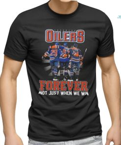 Official NHL Edmonton Oilers Forever Not Just When We Win Signatures 2024 Shirt