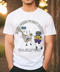 Official Never Bring Peanut Butter To A Jelly Fight Shirt